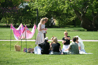 コペンハーゲンの公園、結婚式