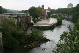 ローマの川と遺跡